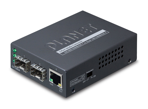 Conversor de medios PLANET GT-1205A Gigabit Ethernet, 1000 Mbit/s, SFP, 120000 m