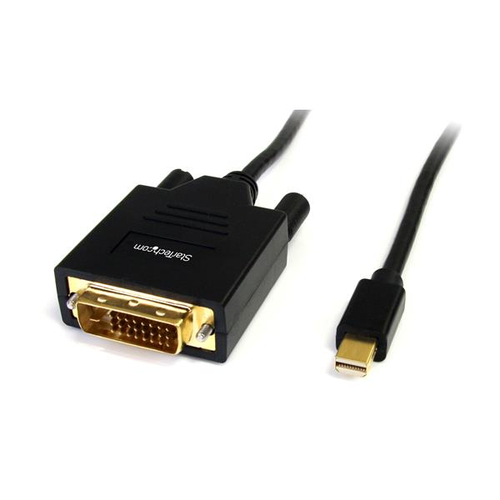 Adaptador vídeo StarTech.com Mini DisplayPort a DVI-D, 1.8 m, Negro