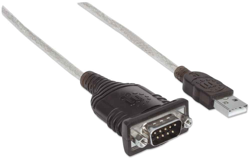Miniatura 4 de Cable serial Manhattan Convertidor de USB a Puerto Serial 1.8 m, USB a Serial/COM/RS232/DB9, Macho- Macho