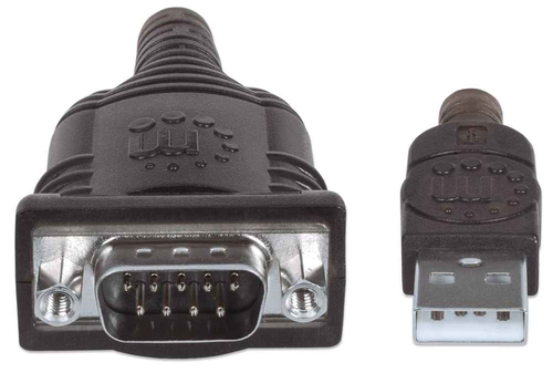 Miniatura 3 de Cable serial Manhattan Convertidor de USB a Puerto Serial 1.8 m, USB a Serial/COM/RS232/DB9, Macho- Macho