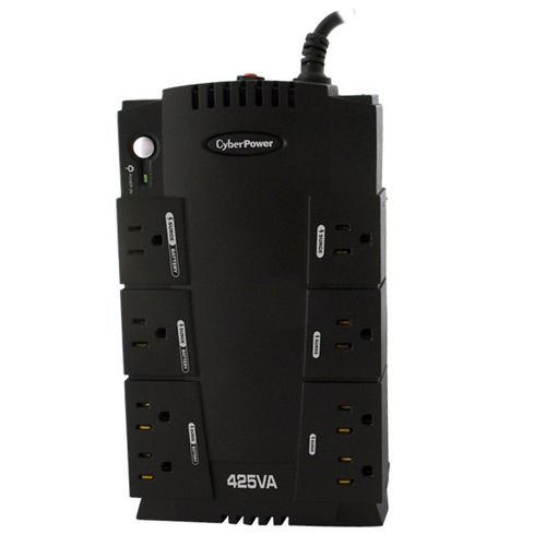 Miniatura 4 de No Break CyberPower CP425SLG 0.425 kVA / 255 W, 890 J, Salida 120 V, 8 salidas AC, Negro