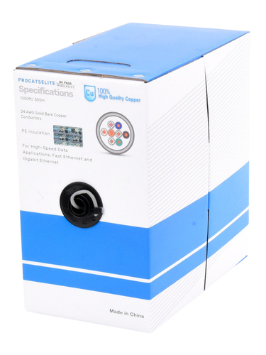 Miniatura 2 de Bobina LinkedPRO PRO-CAT-5E-LITE Cat5e, 305 m, U/UTP (UTP), Gris