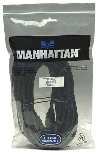 Miniatura 2 de Cable Hdmi Manhattan Cable HDMI de Alta Velocidad 10 m, 10.2 Gbit/s, Negro