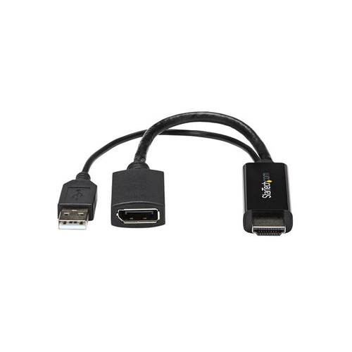Miniatura 2 de Adaptador vídeo StarTech.com Convertidor HDMI a DisplayPort - 4K, 3840 x 2160 Pixeles, 1080p, 720p, 120 Hz, Negro, MegaChips - STDP2600, Convertidor de video activo