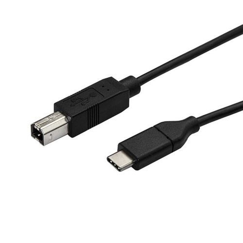 Cable USB StarTech.com USB2CB3M USB C a USB B, 480 Mbit/s, Negro