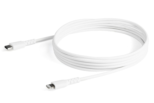 Miniatura 3 de Cable para móvil StarTech.com 2 m, USB C a Lightning, Blanco