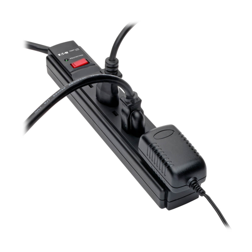 Miniatura 2 de Supresor de picos Tripp Lite 120 V, 1800 W, 790 J, 6 contactos, NEMA 5–15P, Negro