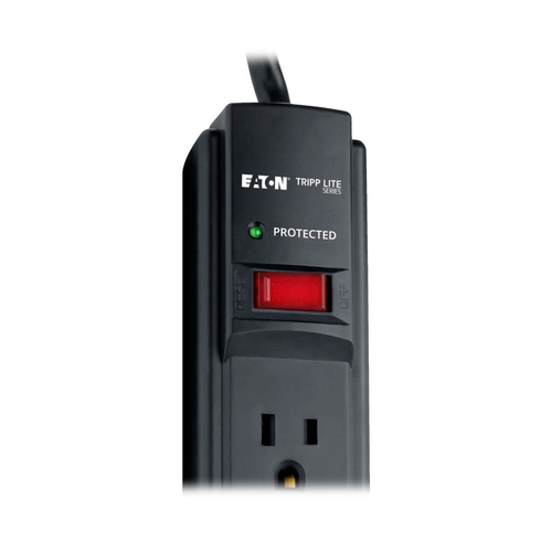Miniatura 4 de Supresor de picos Tripp Lite 120 V, 1800 W, 790 J, 6 contactos, NEMA 5–15P, Negro