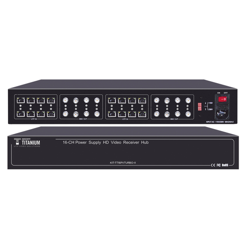 EXTENSOR Epcom KITTT16PVTURBOX Transmisor y receptor AV, 3840 x 2160, Hasta 300 m, Negro