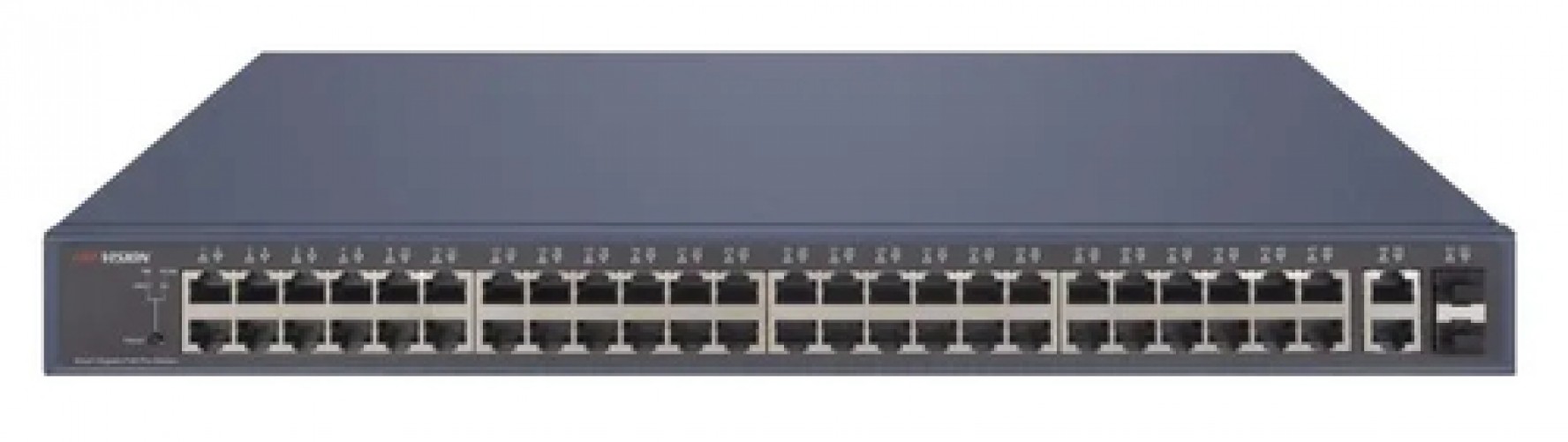 Switch Hikvision DS-3E1552P-SI Gestionado, RJ-45 50, Gigabit Ethernet (10/100/1000), 48 POE, 1U, Gris