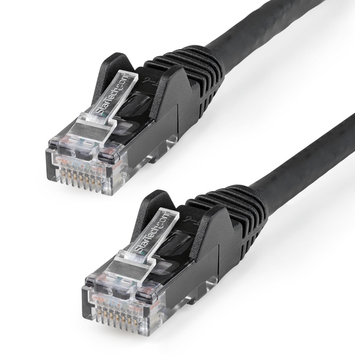 Patchcord StarTech.com N6LPATCH1MBK Cat6, 1 m, U/UTP (UTP), Negro