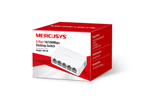 Miniatura 2 de Switch Mercusys MS108 No administrado, RJ-45 8, Fast Ethernet (10/100), Blanco