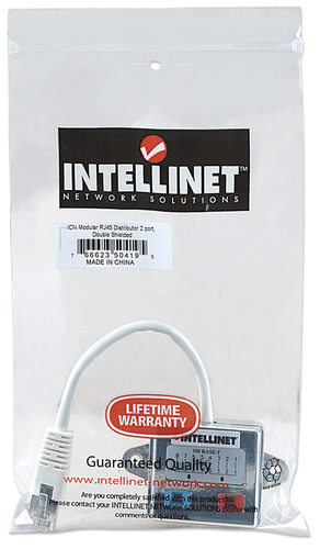 Miniatura 4 de Adaptador Intellinet DISTRIBUIDOR RJ45 MODULAR CAT5E *COMPRAR EN PARES 2 x RJ45 a RJ45, Plata, Blanco