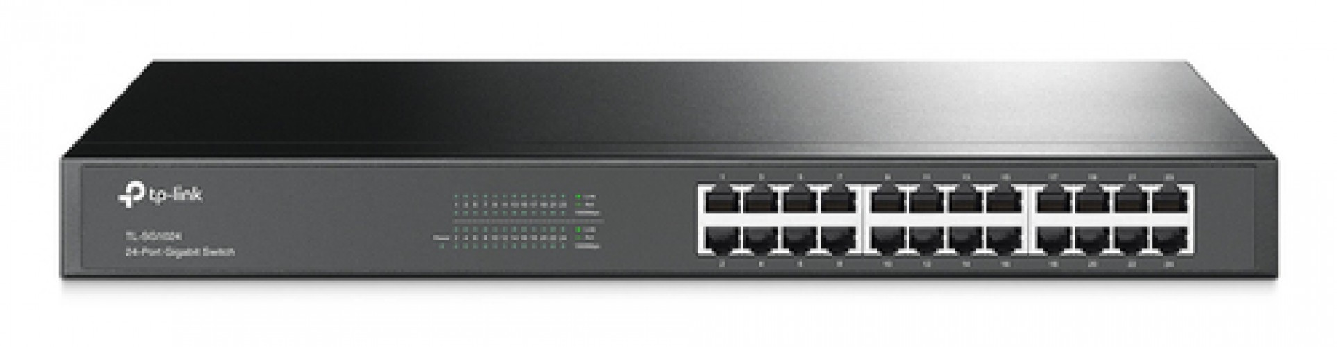 Switch TP-Link TL-SG1024 No administrado, L2, RJ-45 24, Gigabit Ethernet (10/100/1000), Negro
