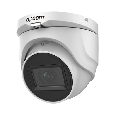 Cámara IP Epcom E50-TURBO-G2 5 MP, Domo, Interior y exterior, IP67, Negro, Blanco