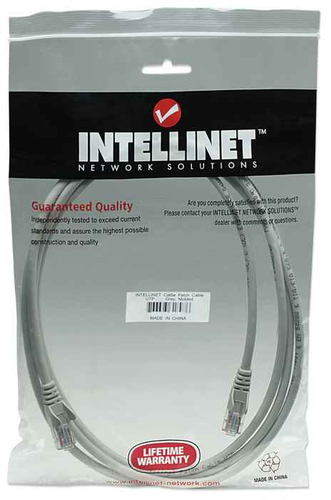 Miniatura 4 de Patchcord Intellinet Cable de red, Cat5e, UTP Cat5e, 7.5 m, U/UTP (UTP), Gris
