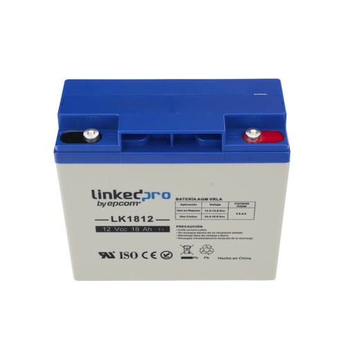 Bateria LinkedPRO LK1812 Sealed Lead Acid (VRLA), 12 V, 5000 mAh, Azul, Gris