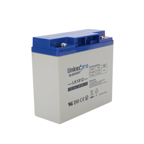 Miniatura 2 de Bateria LinkedPRO LK1812 Sealed Lead Acid (VRLA), 12 V, 5000 mAh, Azul, Gris