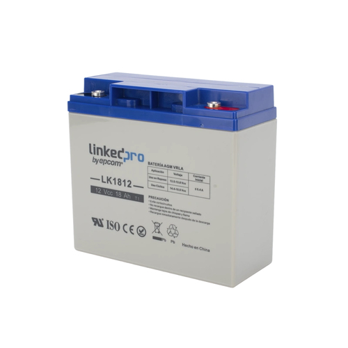 Miniatura 3 de Bateria LinkedPRO LK1812 Sealed Lead Acid (VRLA), 12 V, 5000 mAh, Azul, Gris