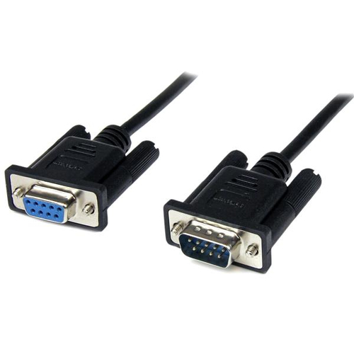 Cable serial StarTech.com 2 m, DB-9 a DB-9, Macho- Hembra