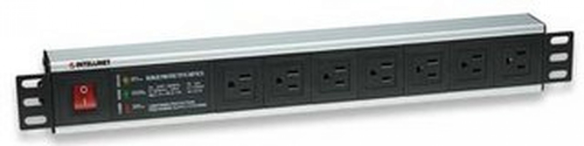 Supresor de picos Intellinet 120 V, 3500 W, 7 contactos, Negro