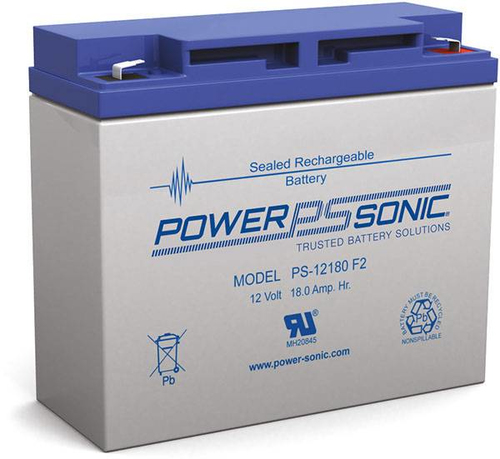 Bateria para UPS Power-Sonic PS-12180F2 Sealed Lead Acid (VRLA), 12 V, 18 Ah, Azul, Gris
