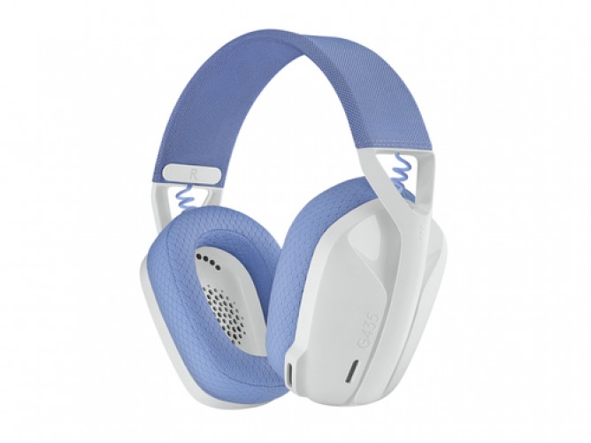 Audífonos Logitech G G435 Diadema, Inalámbrico, Bluetooth, Blanco, Lila