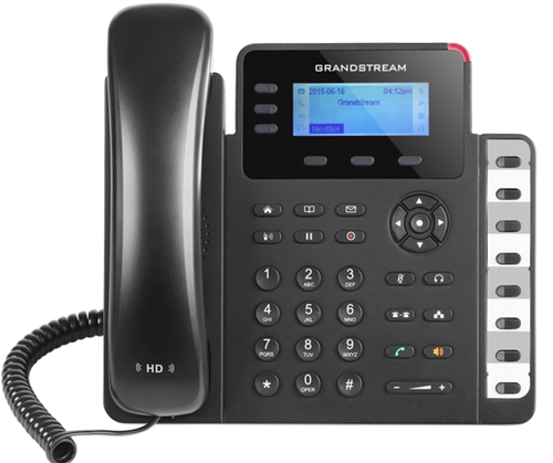 Teléfono Ip Grandstream Networks GXP1630 Terminal con conexión por cable, PoE, 3 líneas, Negro, Gris