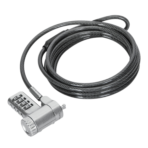 Miniatura 5 de Cable antirrobo Targus ASP96RGLX Cerradura con combinación, 2 m, Acero galvanizado, Plata