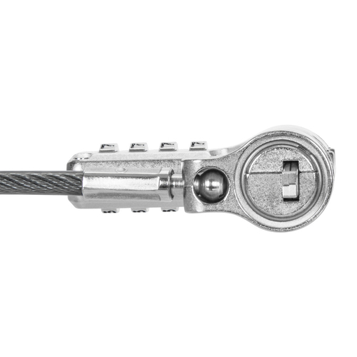Miniatura 2 de Cable antirrobo Targus ASP96RGLX Cerradura con combinación, 2 m, Acero galvanizado, Plata