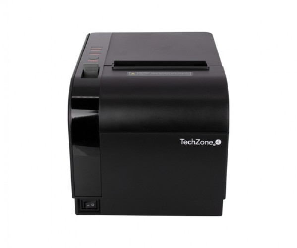 Impresora de recibo TechZone TZBE301 Térmico, Impresora de TPV, Alámbrico, USB, RJ-11, RS-232, Negro