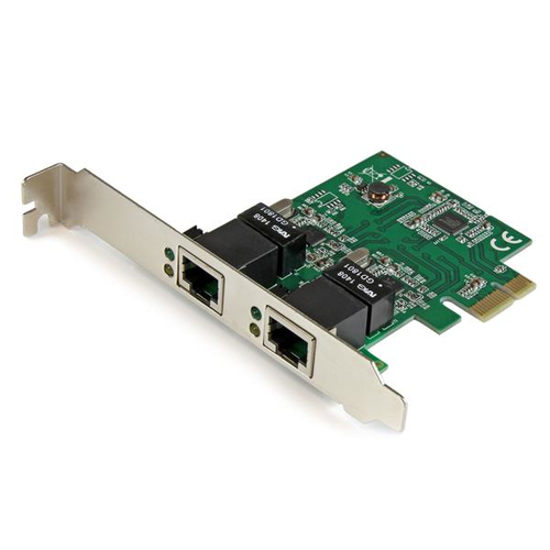 Tarjetas de red StarTech.com PCI Express, RJ-45 2, 2000 Mbit/s, Alámbrico