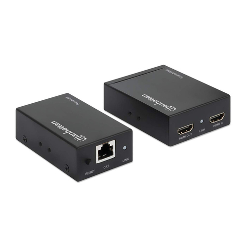 Miniatura 2 de EXTENSOR Manhattan Kit extensor de HDMI sobre Ethernet Transmisor y receptor AV, 1920 x 1200, Hasta 100 m, Negro