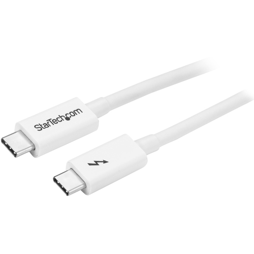 Cable Thunderbolt StarTech.com 1 m V. 3, 20 Gbit/s, Blanco