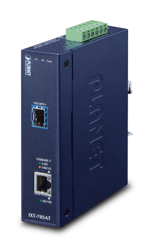 Conversor de medios PLANET IXT-705AT 20000 Mbit/s, SFP+, 100 m