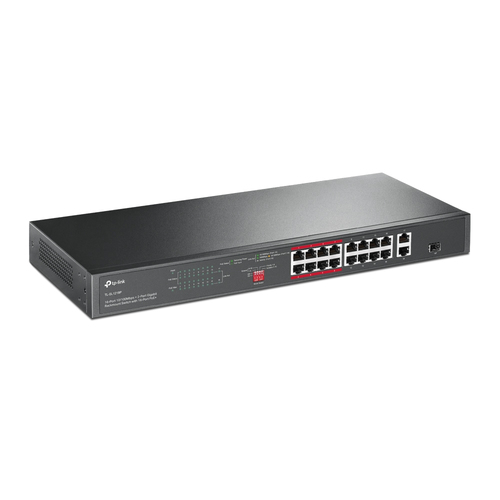 Miniatura 3 de Switch TP-Link TL-SL1218P No administrado, RJ-45 18, Gigabit Ethernet (10/100/1000), (PoE +) 16, 1U, Negro