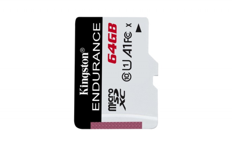 Memoria Kingston Technology High Endurance 64 GB, Velocidad 95 MB/s, Clase 10