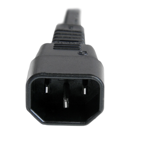 Miniatura 4 de Cables de poder StarTech.com Macho, Hembra 250 V, 1.8 m, Negro