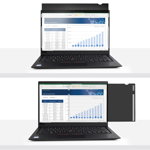 Miniatura 3 de Filtro privacidad StarTech.com Hasta 17.3", Antideslumbrante, Privacidad, Negro, Transparente