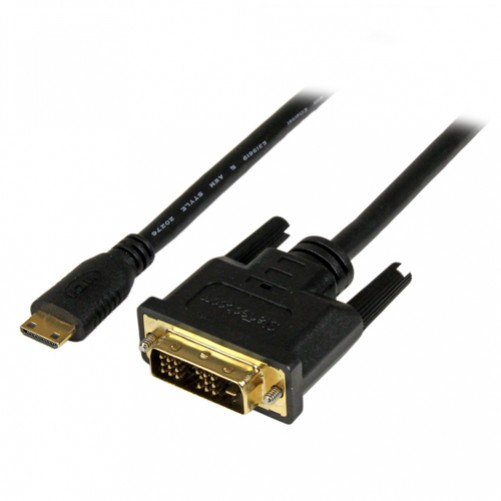 Adaptador vídeo StarTech.com Mini-HDMI a DVI-D, 2 m, Negro