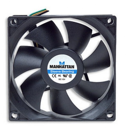 Ventilador Manhattan 700955 8 cm, Negro