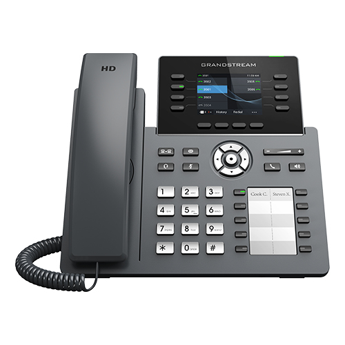 Teléfono Ip Grandstream Networks GRP2634 Terminal con conexión por cable, PoE, 8 líneas, Negro