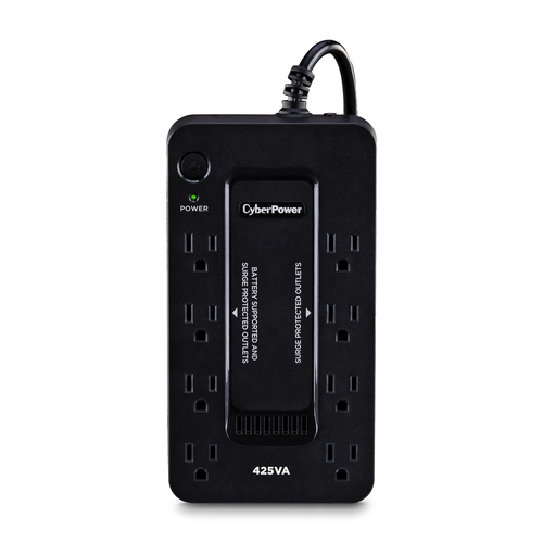 No Break CyberPower ST425 0.425 kVA / 260 W, 890 J, Entrada 140 V, 8 salidas AC, Negro