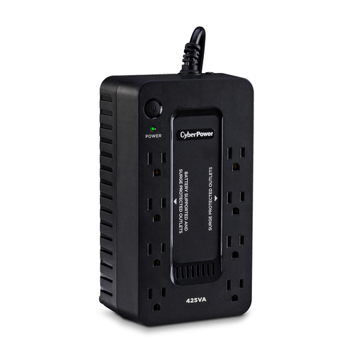 Miniatura 2 de No Break CyberPower ST425 0.425 kVA / 260 W, 890 J, Entrada 140 V, 8 salidas AC, Negro