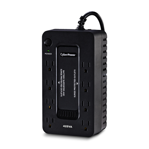 Miniatura 3 de No Break CyberPower ST425 0.425 kVA / 260 W, 890 J, Entrada 140 V, 8 salidas AC, Negro