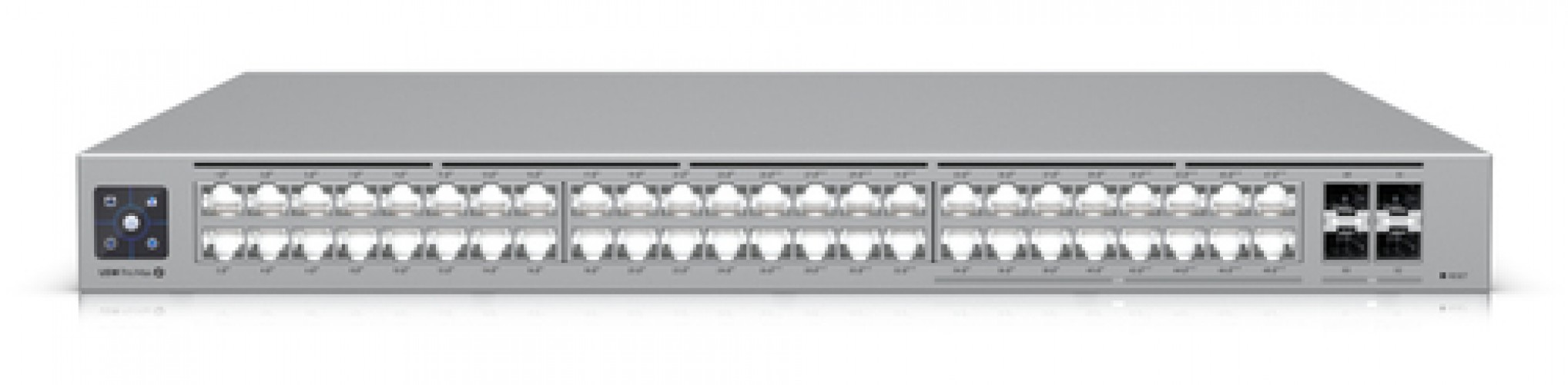Switch Ubiquiti UniFi Pro Max 48 PoE Gestionado, L3, RJ-45 48, Gigabit Ethernet (10/100/1000), (PoE +) 32, 1U, Gris