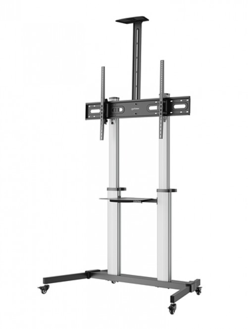 Soporte Manhattan 462563 Hasta 100", VESA max. 1000 x 600 mm, 80 kg, Negro, Plata