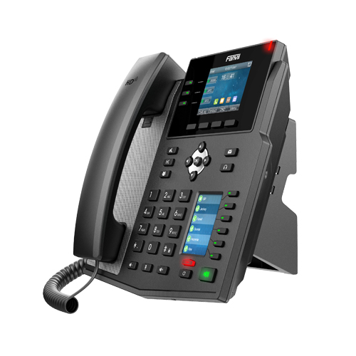 Miniatura 3 de Teléfono Ip Fanvil X4U Terminal con conexión por cable, PoE, 12 líneas, Negro