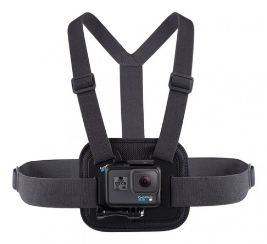 Accesorios GoPro Chesty Soporte para cámara, Montable en Bodyboard, Color Negro, Compatibilidad HERO7 Black, HERO7 Silver, HERO7 White, HERO (2018), HERO6 Black, HERO5 Black, HERO5 Session