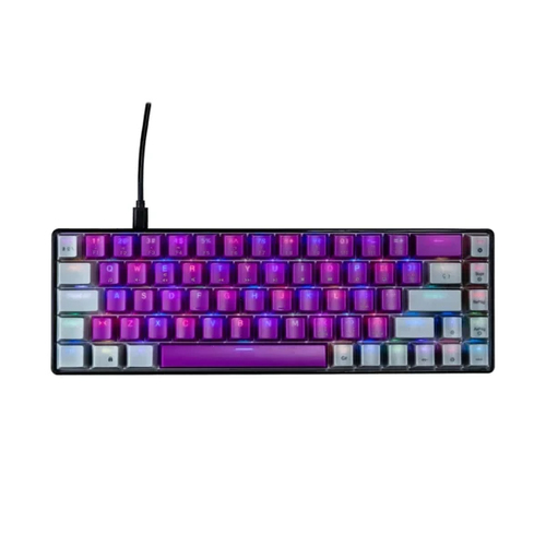 Miniatura 4 de Teclado Naceb Technology NA-0963 Alámbrico, USB, Interruptor mecánico, LED RGB, Negro, Gris, Púrpura